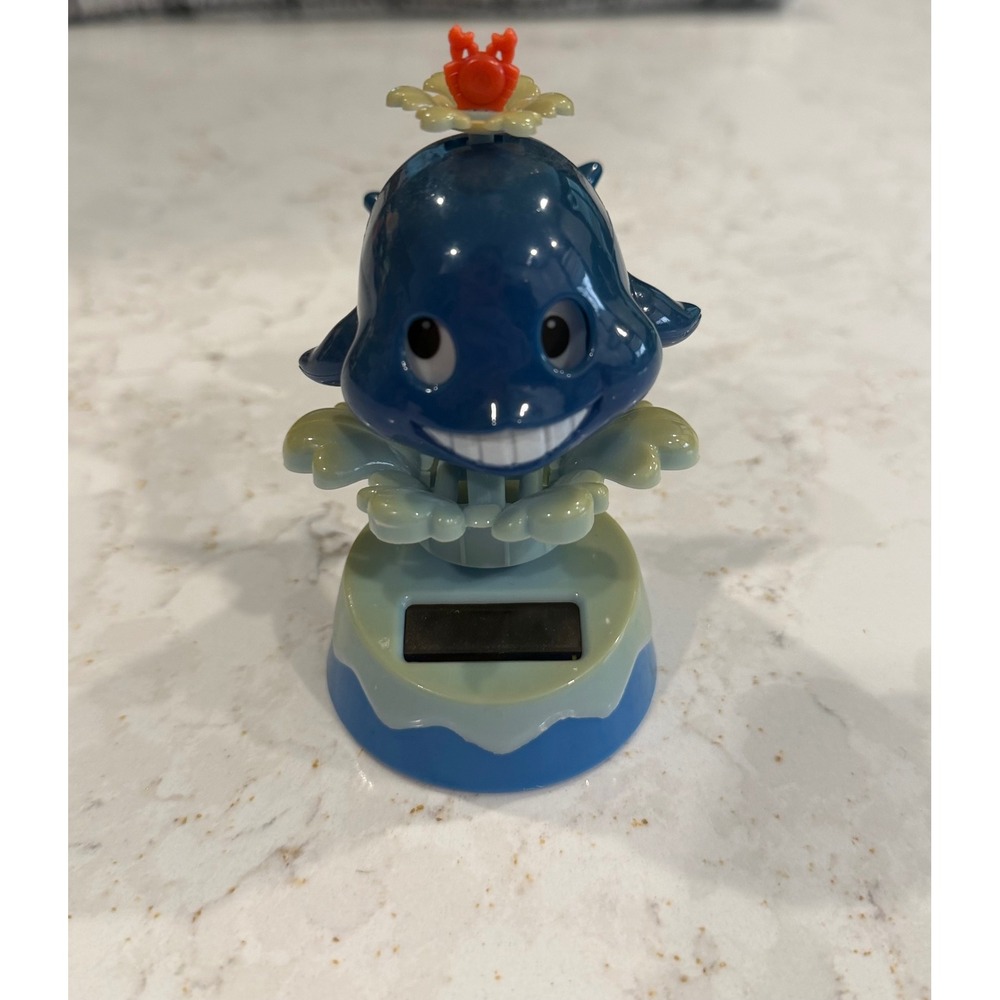 Solar Powered Dancing Whale Bobblehead Blue Ocean Sea‎ Creature Dashboard Toy